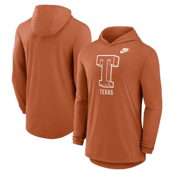 Men's Nike Texas Orange Texas Longhorns Legacy Tri-Blend Dri-FIT Long Sleeve Hoodie T-Shirt