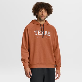 Men's Nike Texas Orange Texas Longhorns 2025 Courtside Basketball Practice Raglan Dri-FIT Hoodie