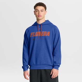 Men's Jordan Brand Royal Florida Gators 2025 Courtside Basketball Practice Raglan Dri-FIT Hoodie