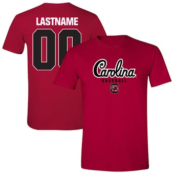 Unisex  Garnet South Carolina Gamecocks Baseball NIL Pick-A-Player T-Shirt