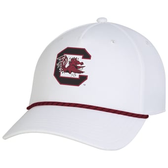 Men's Under Armour  White South Carolina Gamecocks Sideline Drive Rope Adjustable Hat