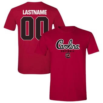 Unisex  Garnet South Carolina Gamecocks NIL Pick-A-Player Softball Shirsey T-Shirt