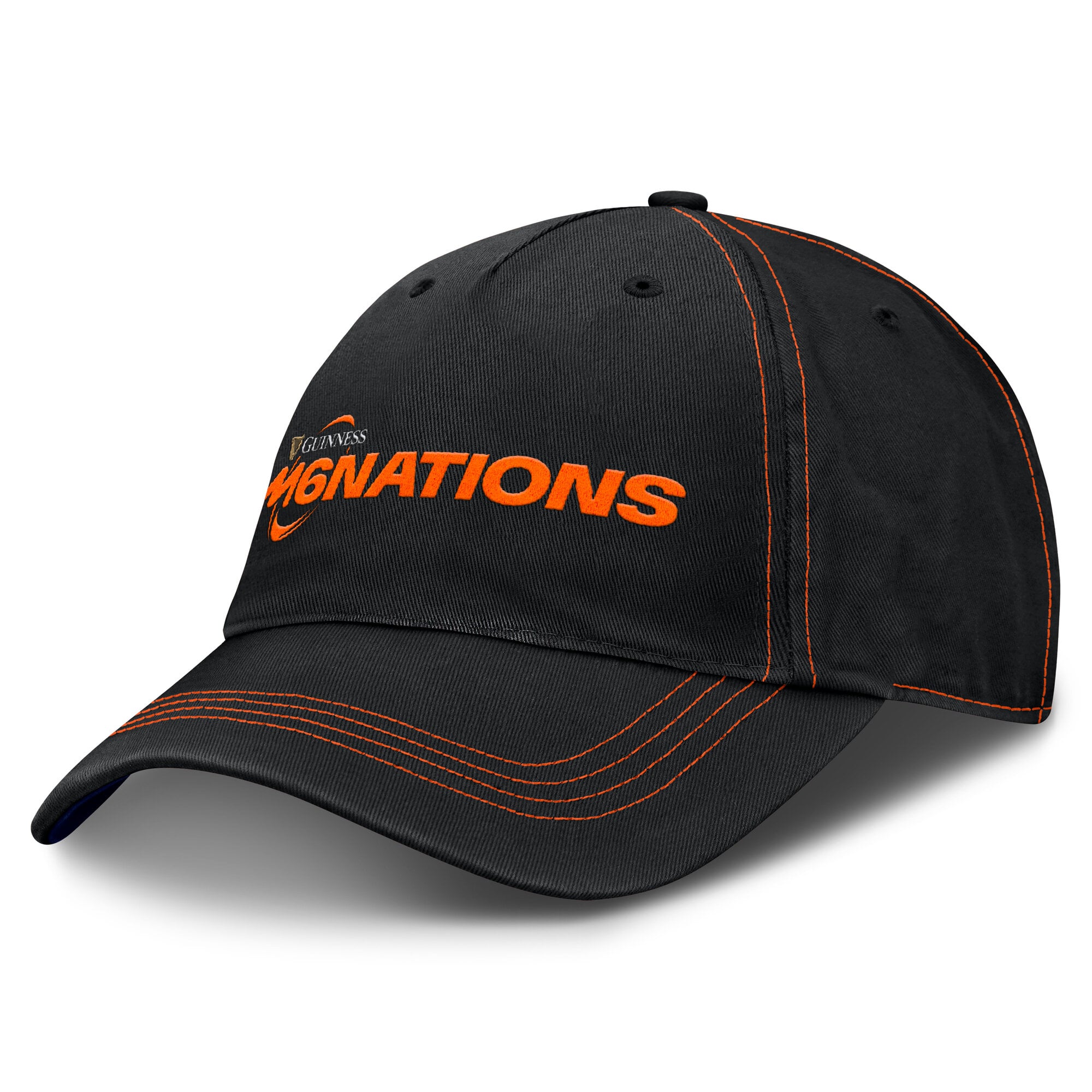 Cappellino regolabile non strutturato Guinness Six Nations - Nero