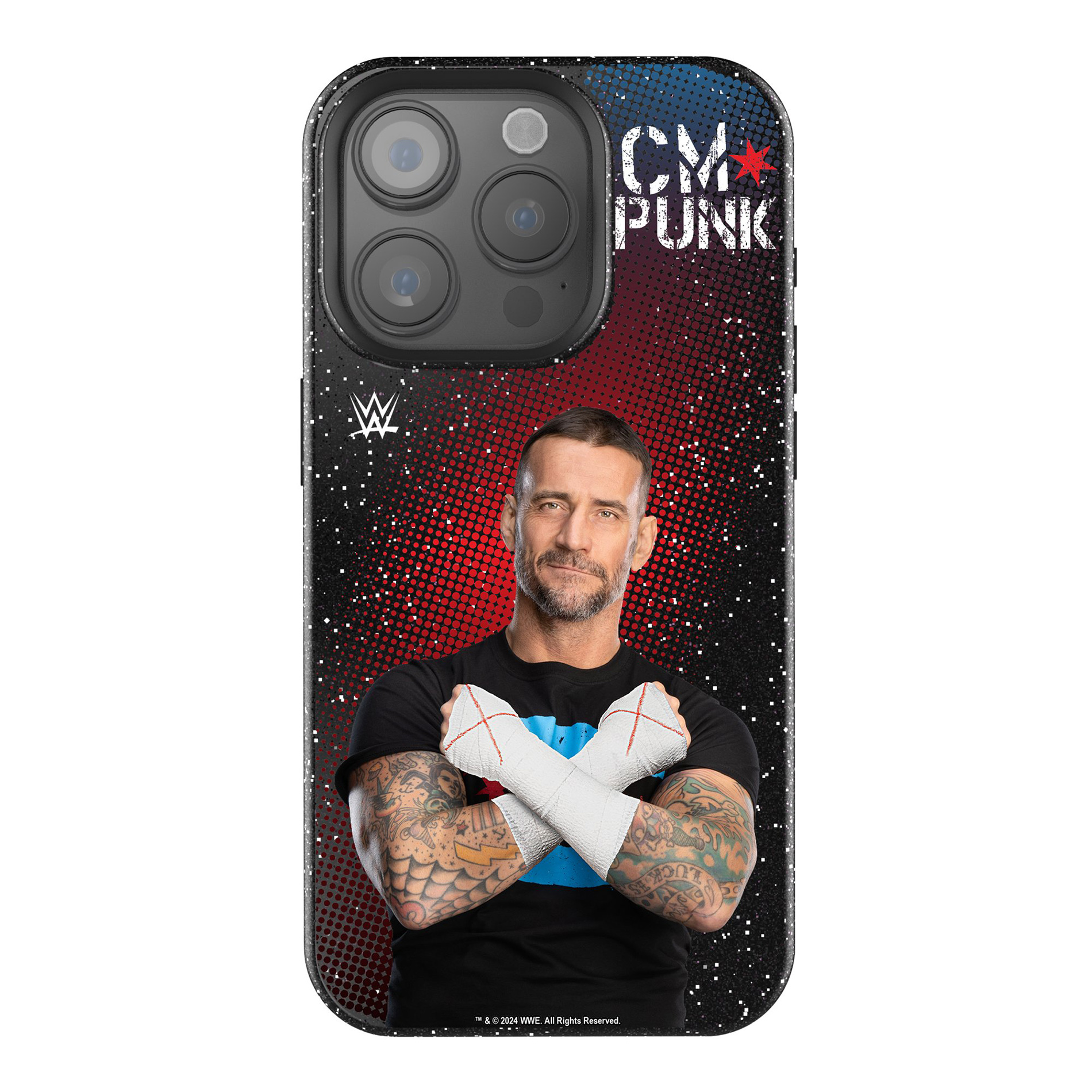 Keyscaper CM Punk WWE Flag Superstar iPhone Bling Case Keyscaper CM Punk WWE Flag Superstar iPhone Bling Case