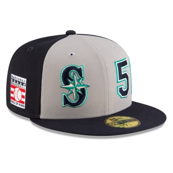 Men's  New Era Ichiro Suzuki Navy/Gray Seattle Mariners 2025 Baseball Hall of Fame 59FIFTY Fitted Hat