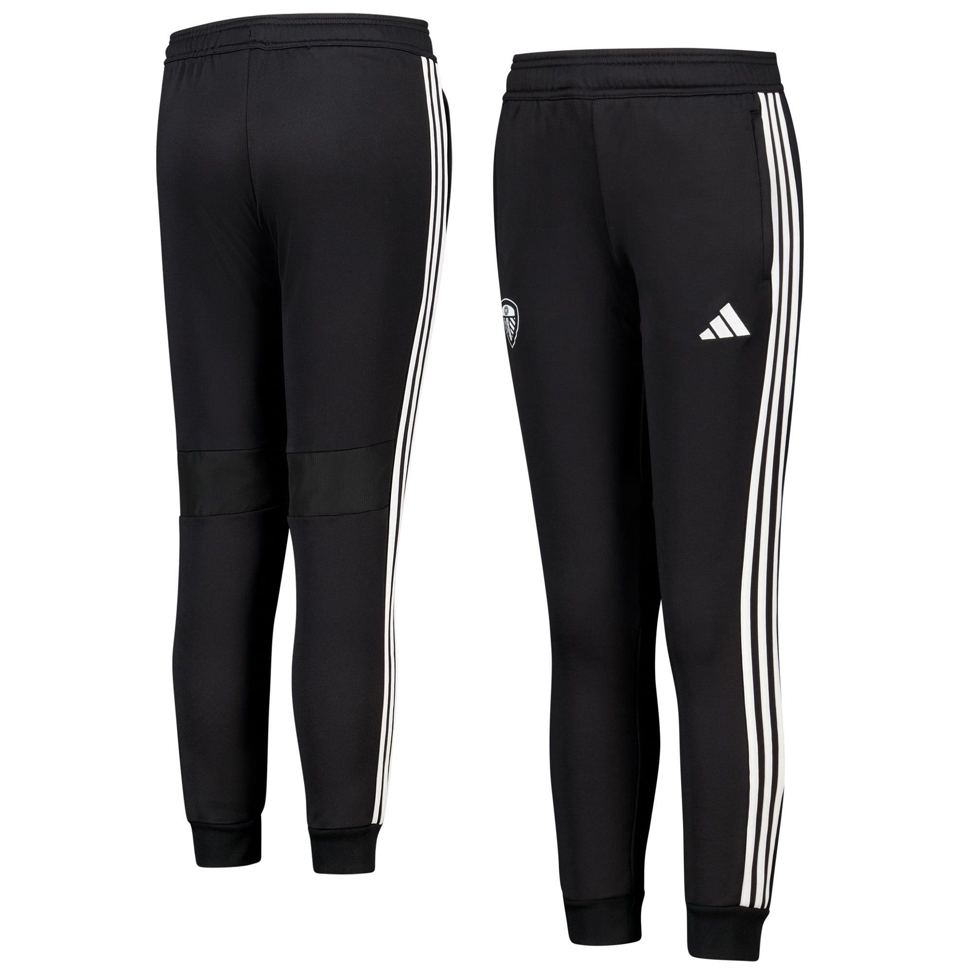 Leeds United adidas Tiro Essentials Sweat Pants - Black - Kids