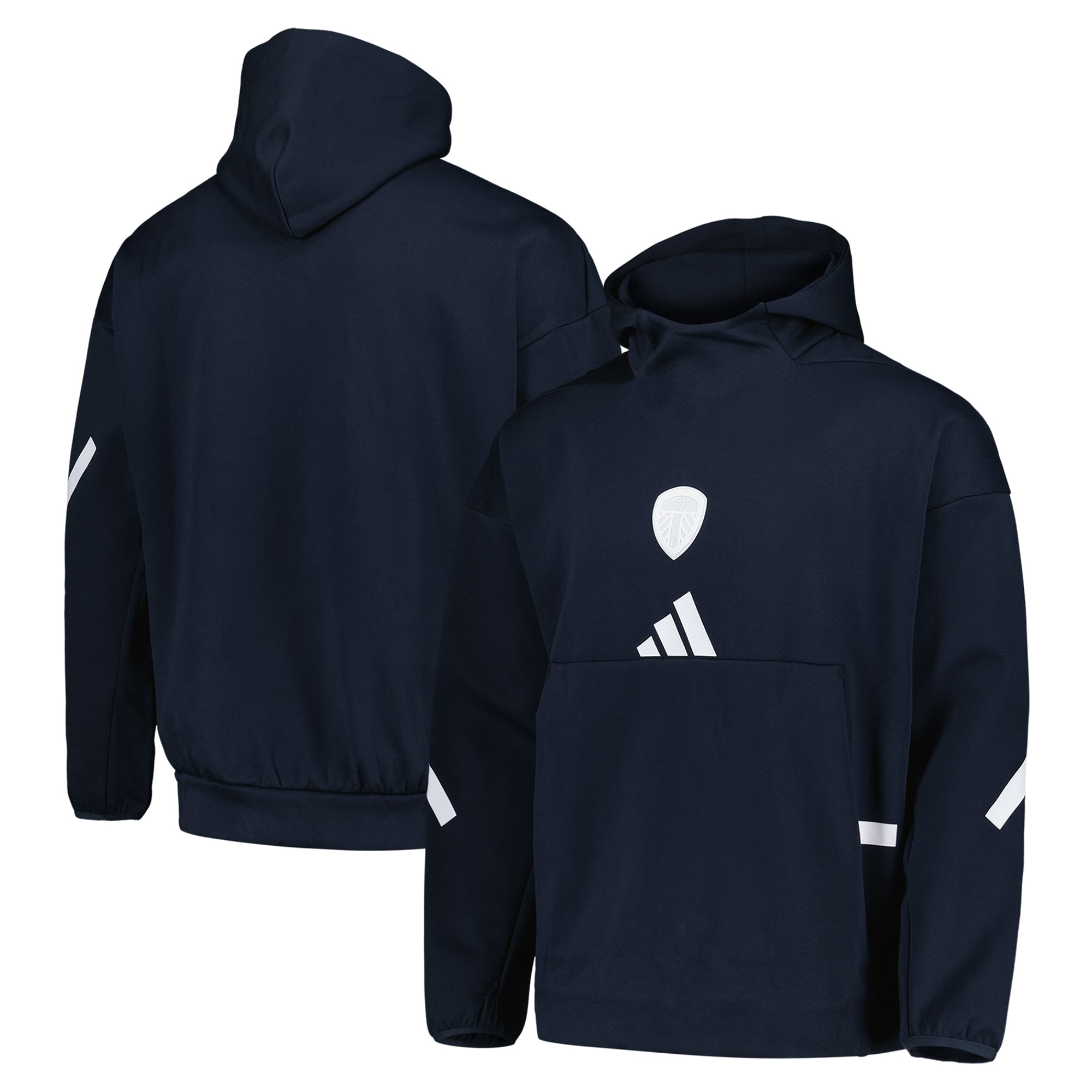Leeds United adidas Z.N.E. Hoodie - Dark Blue