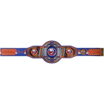 Mathew Barzal New York Islanders Autographed WWE Legacy Title Belt with "Barzy" Inscription - Limited Edition #1/5