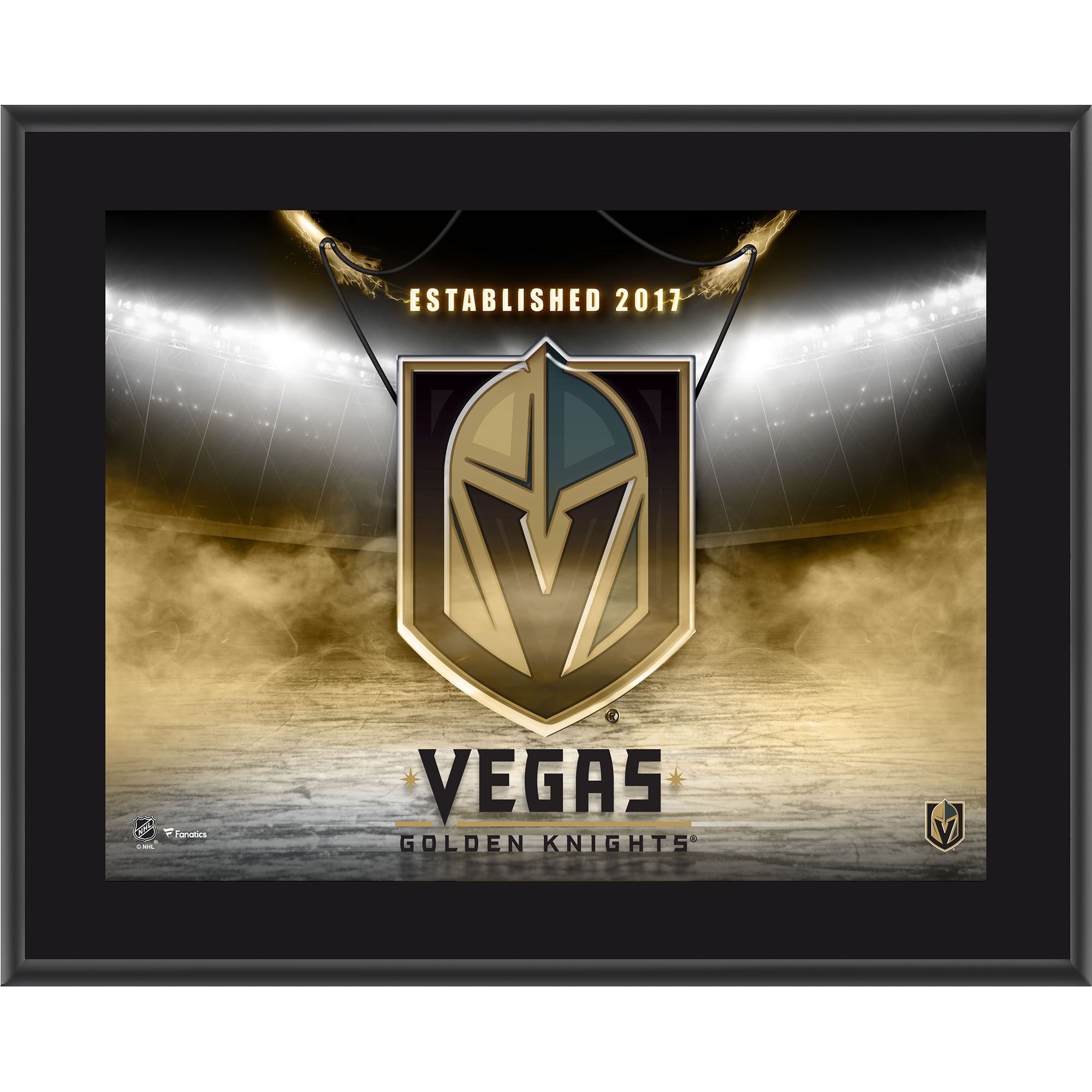 Vegas Golden Knights 10.5" x 13" Horizontal Team Logo Sublimated Plaque