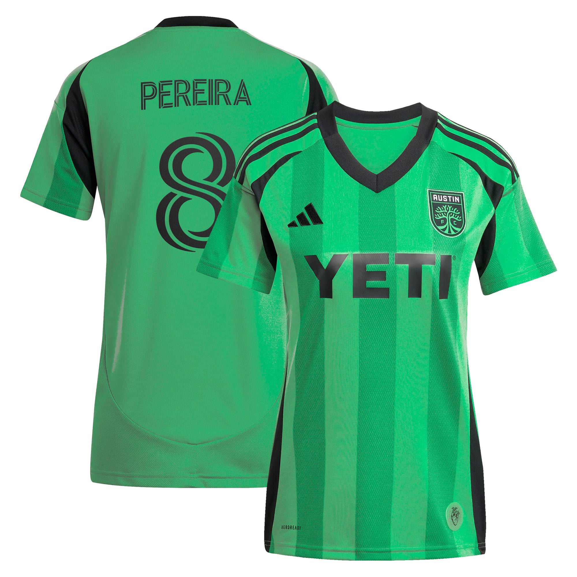 Youth adidas Daniel Pereira Green Austin FC 2025 The Heartbeat Kit Replica Player Jersey