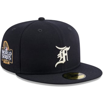 Men's New Era x Fear of God Navy New York Yankees 2024 World Series 59FIFTY Fitted Hat