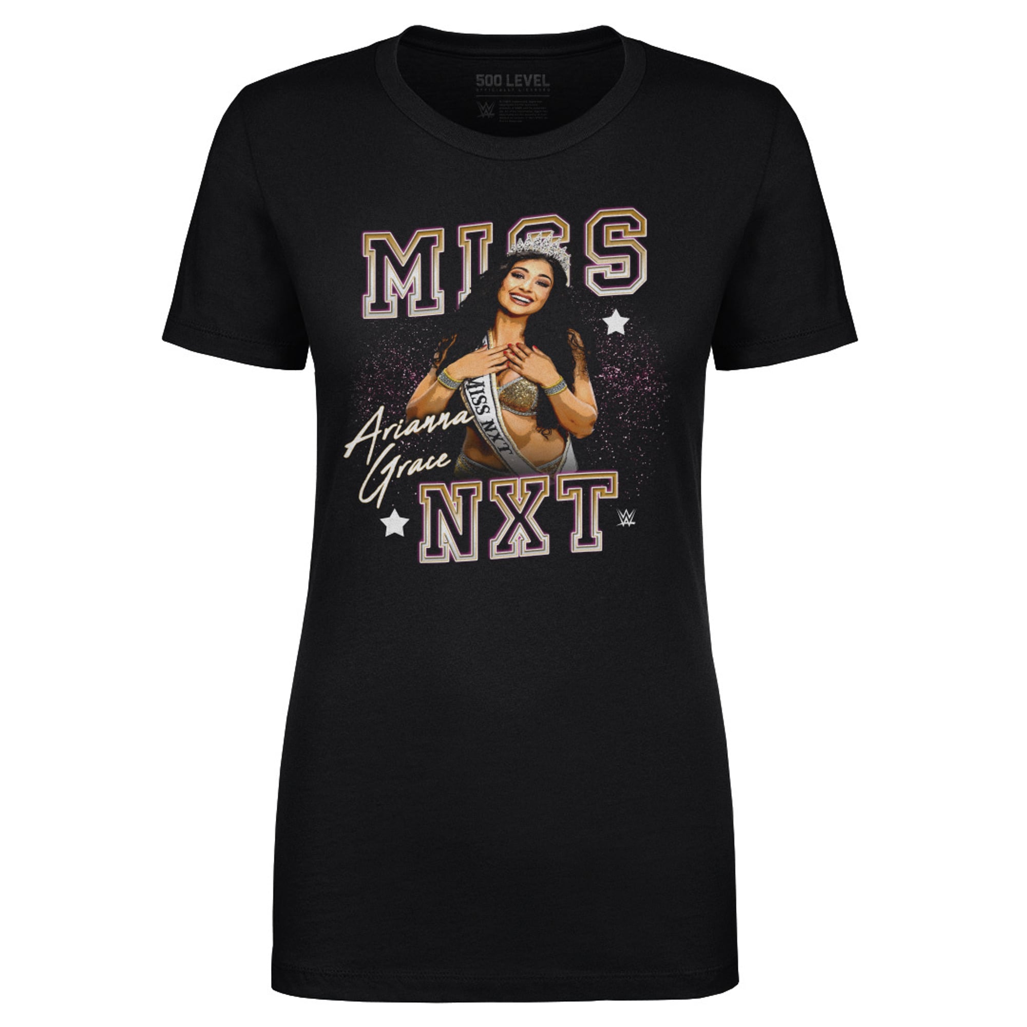 Women's 500 Level  Black Arianna Grace Miss NXT Tri-Blend T-Shirt