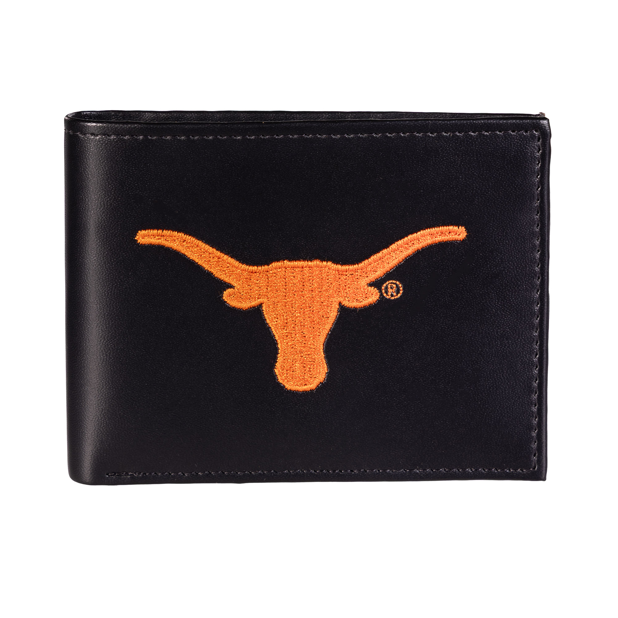 Texas Longhorns Synthetic Leather Embroidered Bifold Wallet