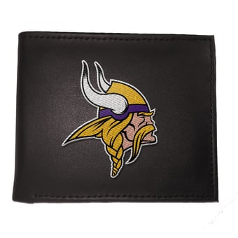 Minnesota Vikings Synthetic Leather Embroidered Bifold Wallet