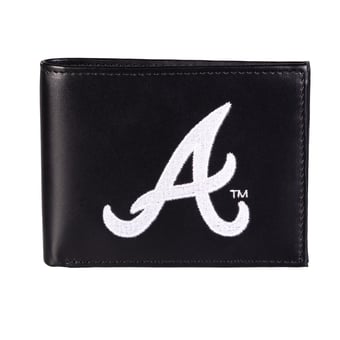 Atlanta Braves Synthetic Leather Embroidered Bifold Wallet