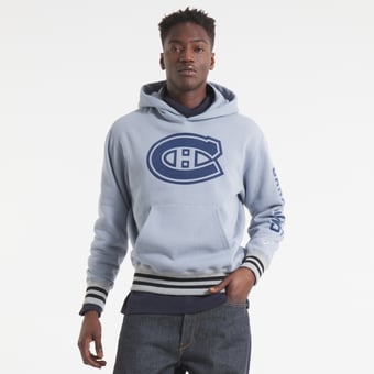 Men's   Gray Montreal Canadiens Todd Snyder by Fanatics Relaxed Canadian Fleece Hoodie