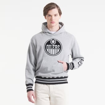 Men's   Athletic Heather Gray Edmonton Oilers Todd Snyder by Fanatics Relaxed Canadian Fleece Hoodie