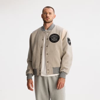 Men's Todd Snyder Dark Heather Gray Montreal Canadiens Cashmere Full-Snap Varsity Jacket