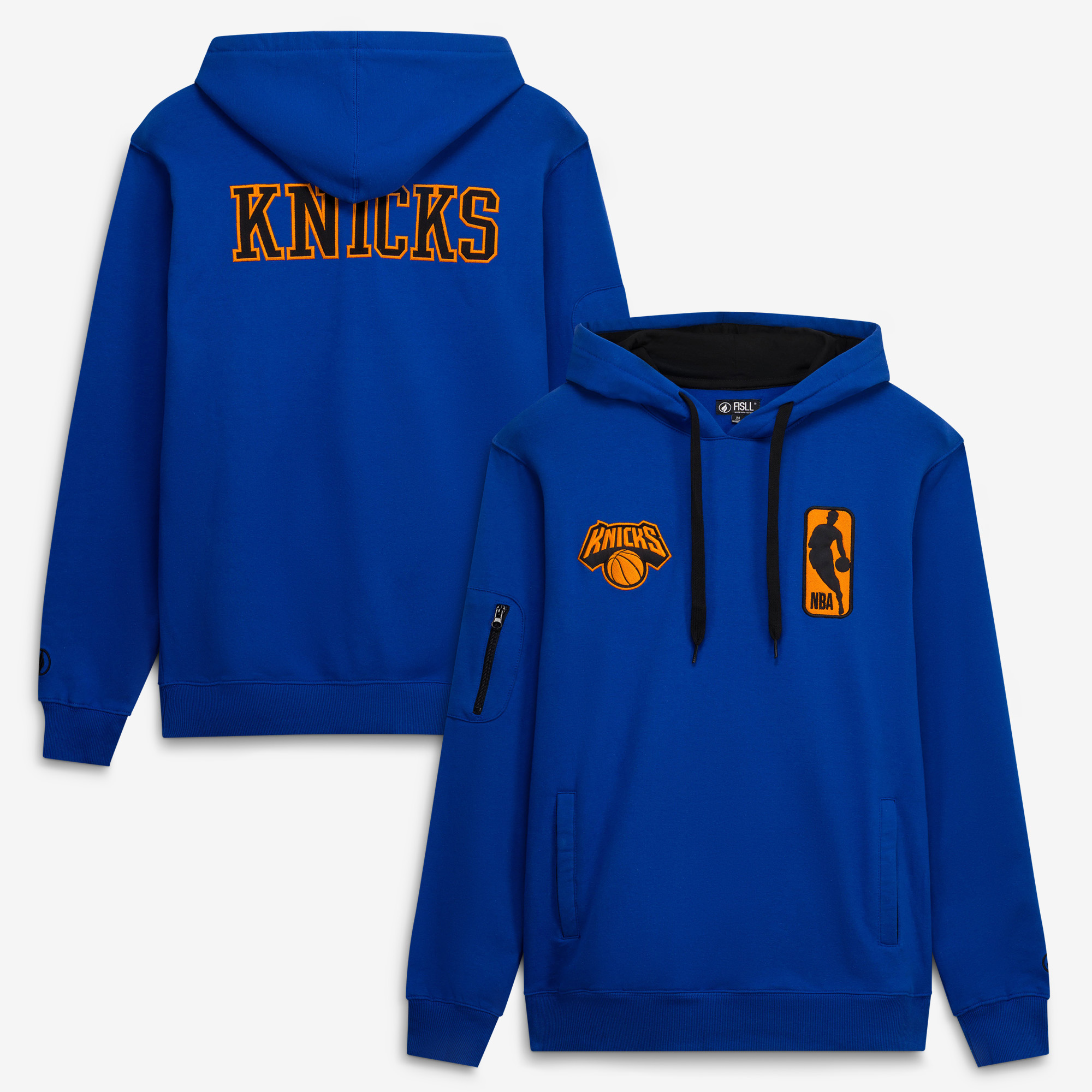 Unisex FISLL New York Knicks Logoman Shadow Collection Pullover Hoodie