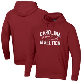 Men's Under Armour Garnet South Carolina Gamecocks 2025 Sideline Rival Fleece Hoodie