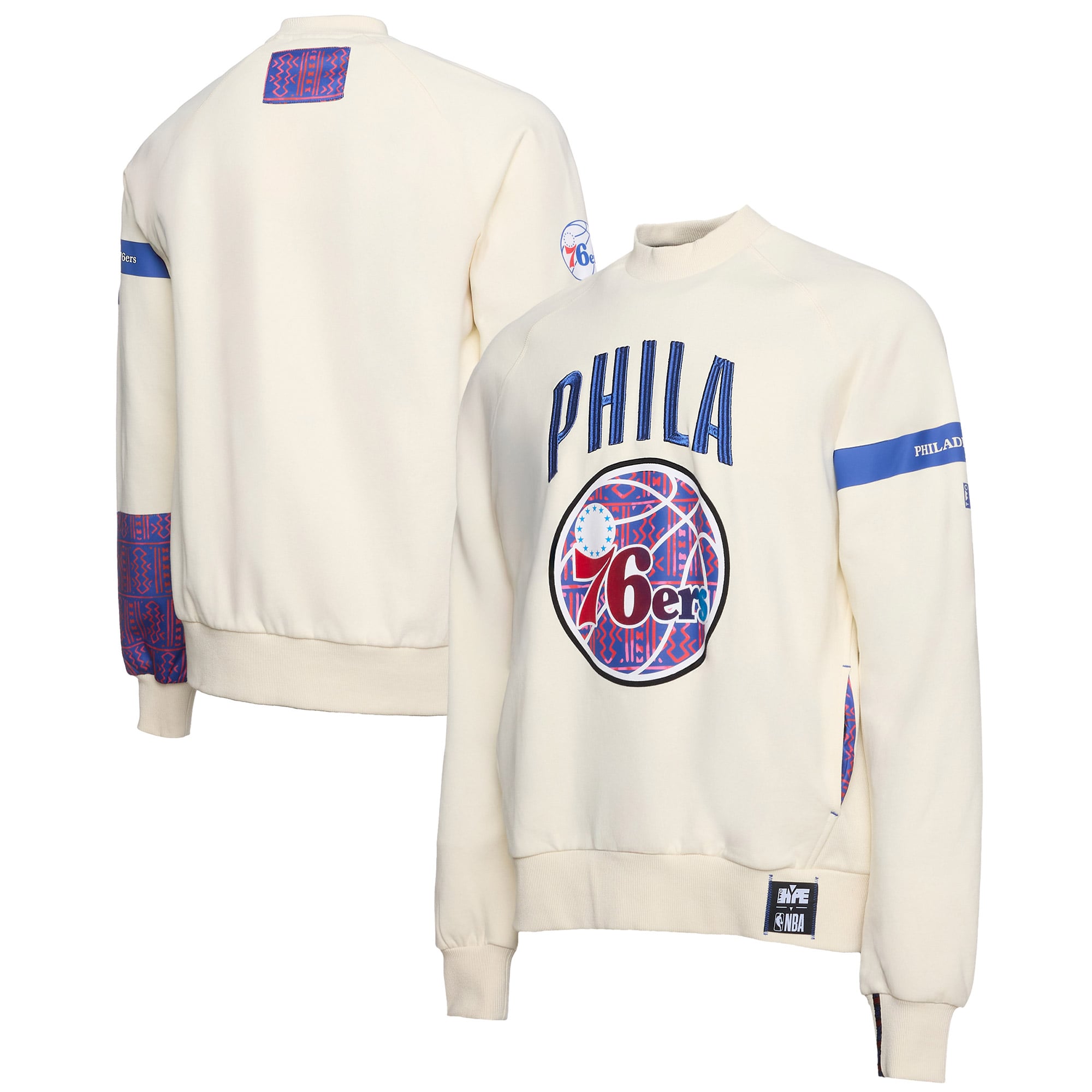 Men's NBA x Two Hype Philadelphia 76ers Culture & Hoops Collection Premium Pullover Sweatshirt