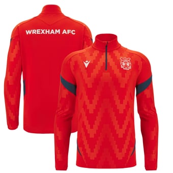 Men's  Red Wrexham Training Quarter-Zip Pullover