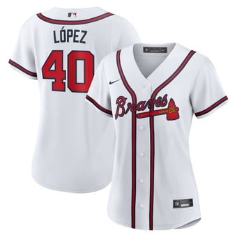 Women's Nike Reynaldo Lopez White Atlanta Braves Home Replica Jersey