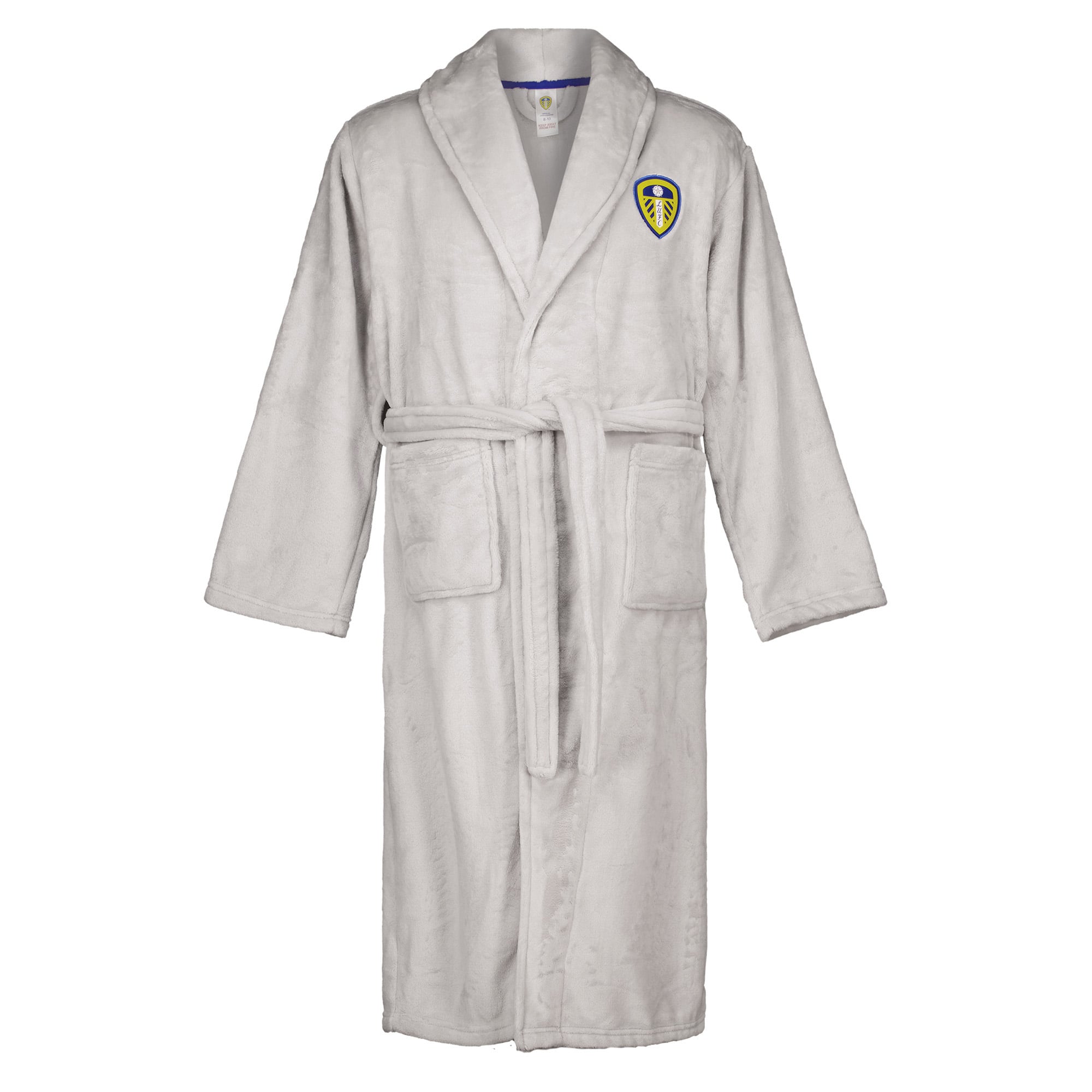 Leeds United Dressing Gown - Grey - Girls