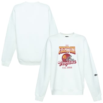 Women's Hype and Vice  White USC Trojans Classic Era Sweatshirt