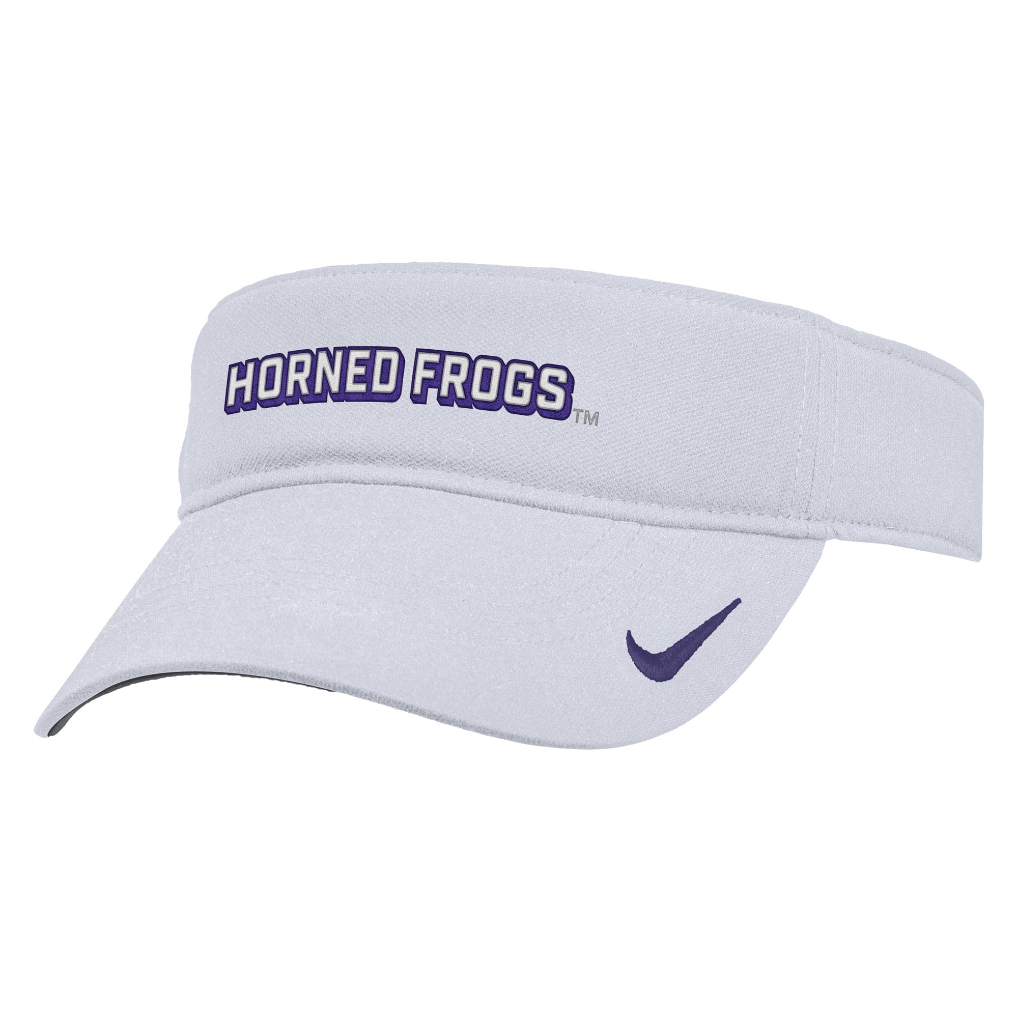Men's Nike White TCU Horned Frogs 2025 On-Field Ace Performance Adjustable Visor