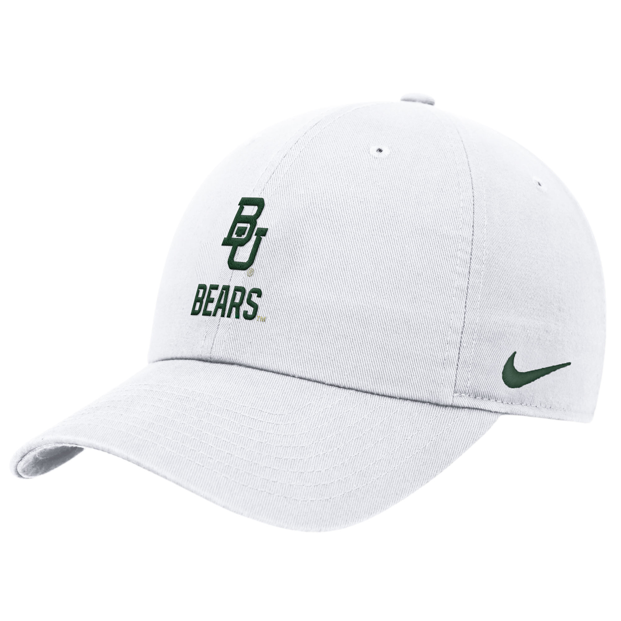 Men's Nike White Baylor Bears 2025 On-Field Club Adjustable Hat