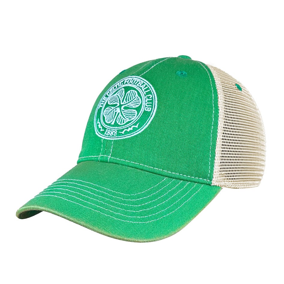 Men's 1863FC  Green Celtic Tea Washed Vintage Trucker Adjustable Hat