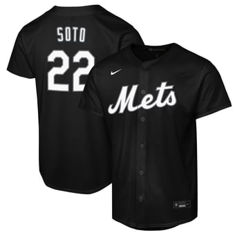 Youth Nike Juan Soto Black New York Mets Replica Fashion Jersey