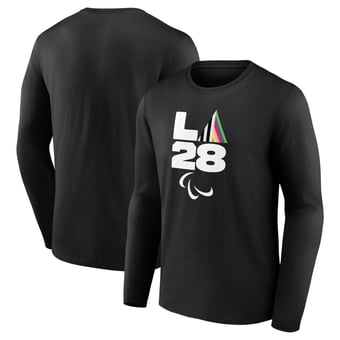 Men's Black LA 2028 Summer Paralympics Prism Long Sleeve T-Shirt