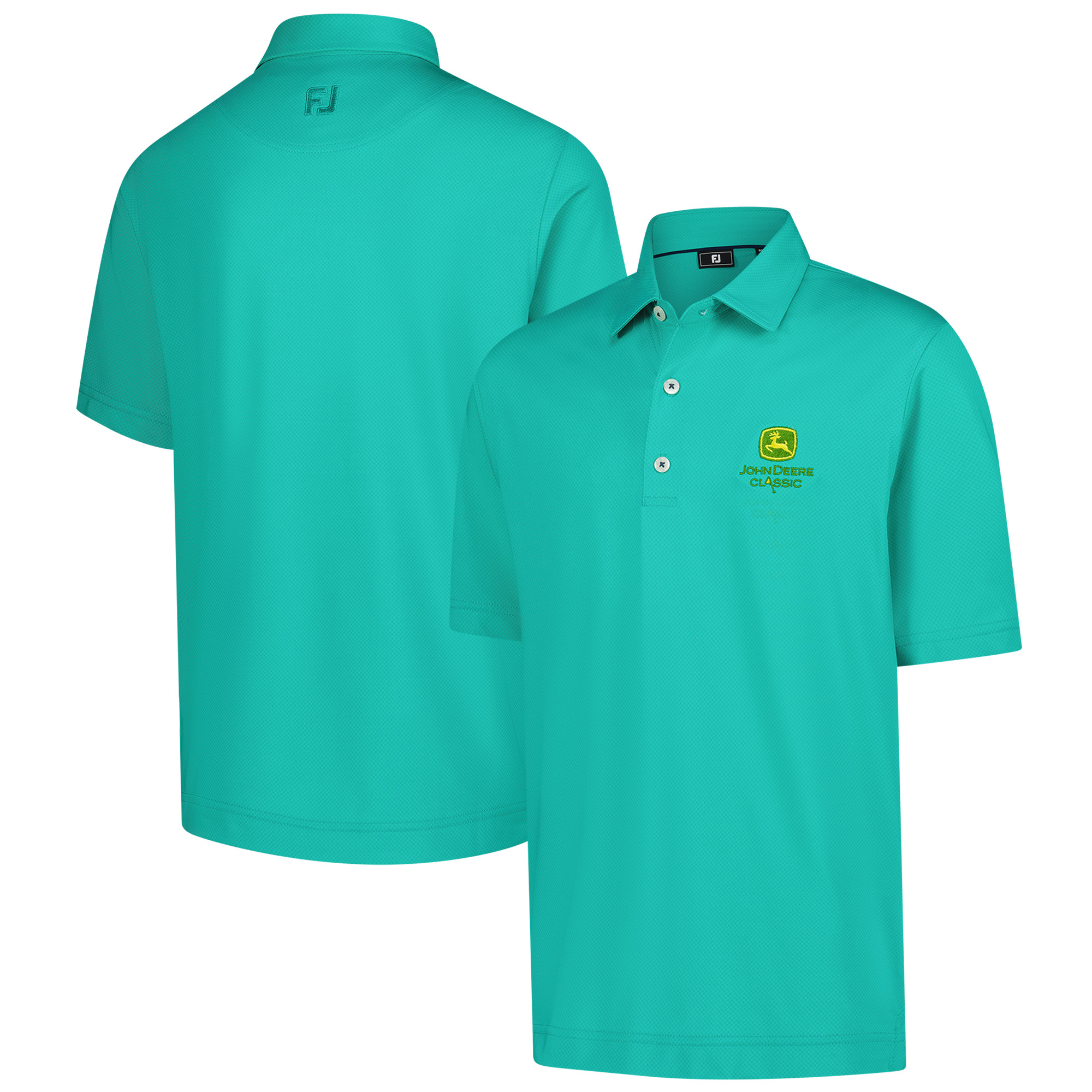 Youth John Deere Classic FootJoy Green Tonal Dot Lisle ProDry Polo Youth John Deere Classic FootJoy Green Tonal Dot Lisle ProDry Polo
