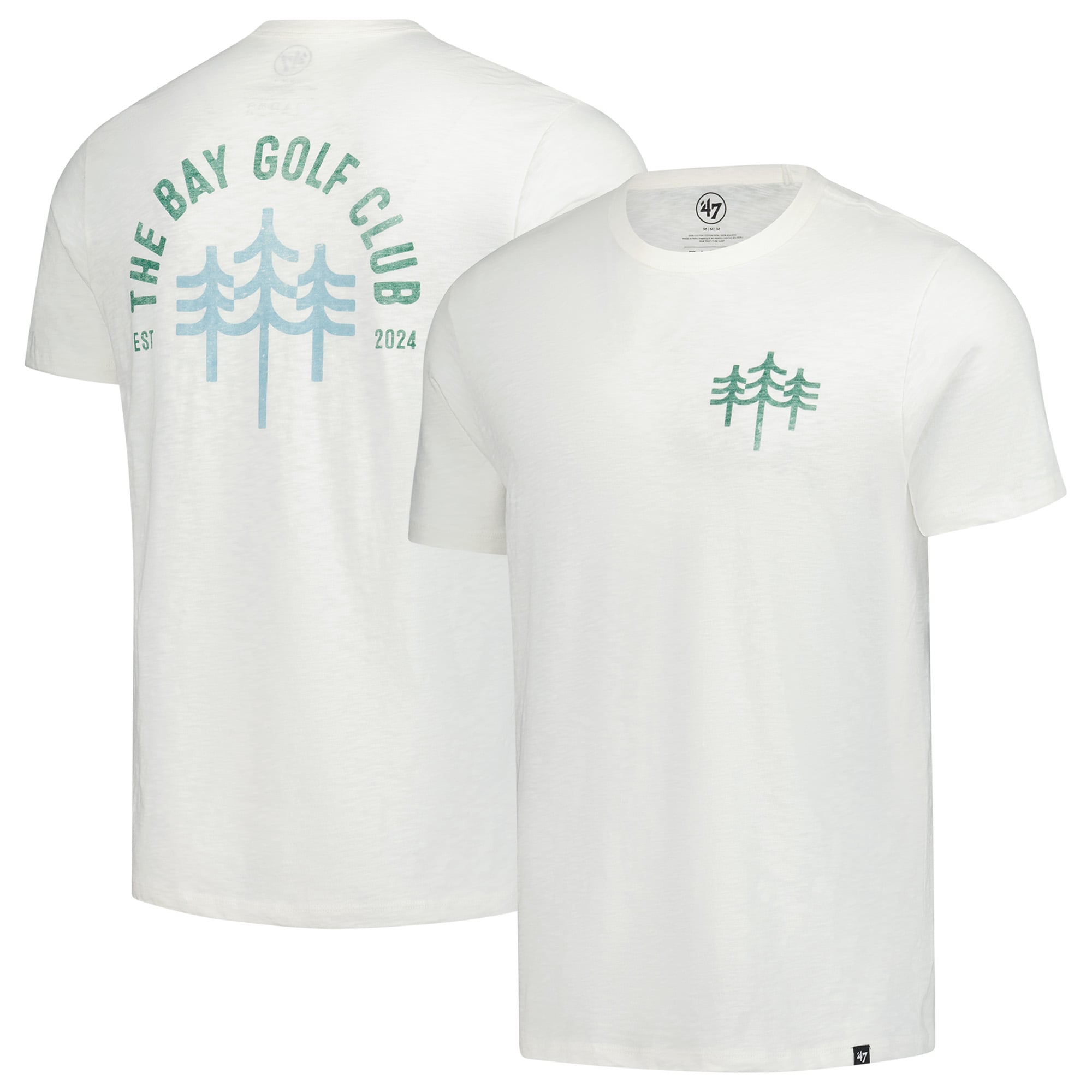 Men's '47  White The Bay Golf Club Distressed Backer Scrum T-Shirt