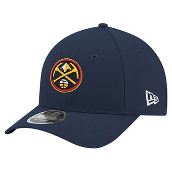 Men's New Era Navy Denver Nuggets 9FORTY Stock M-Crown Adjustable Hat