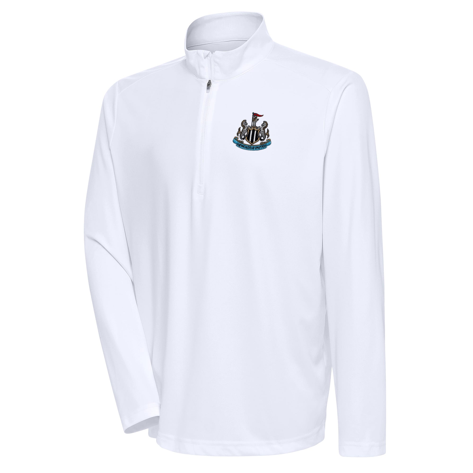 Men's Antigua  White Newcastle United Statement Quarter-Zip Pullover