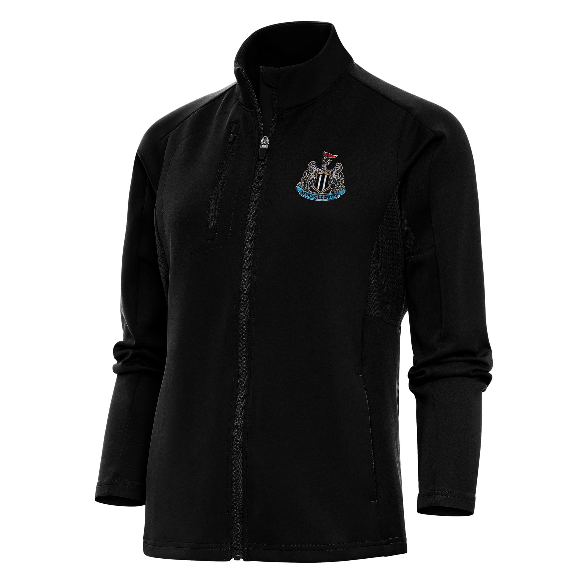 Women's Antigua  Black Newcastle United Genesis Full-Zip Jacket