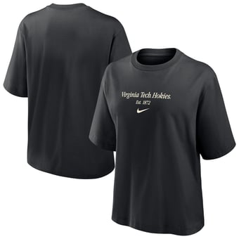 Women's Nike Black Virginia Tech Hokies Boxy T-Shirt
