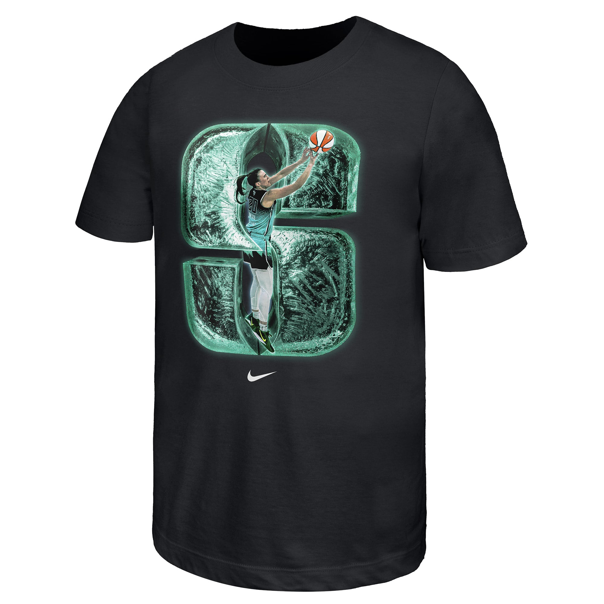 Youth Nike Sabrina Ionescu Black New York Liberty Player Core T-Shirt