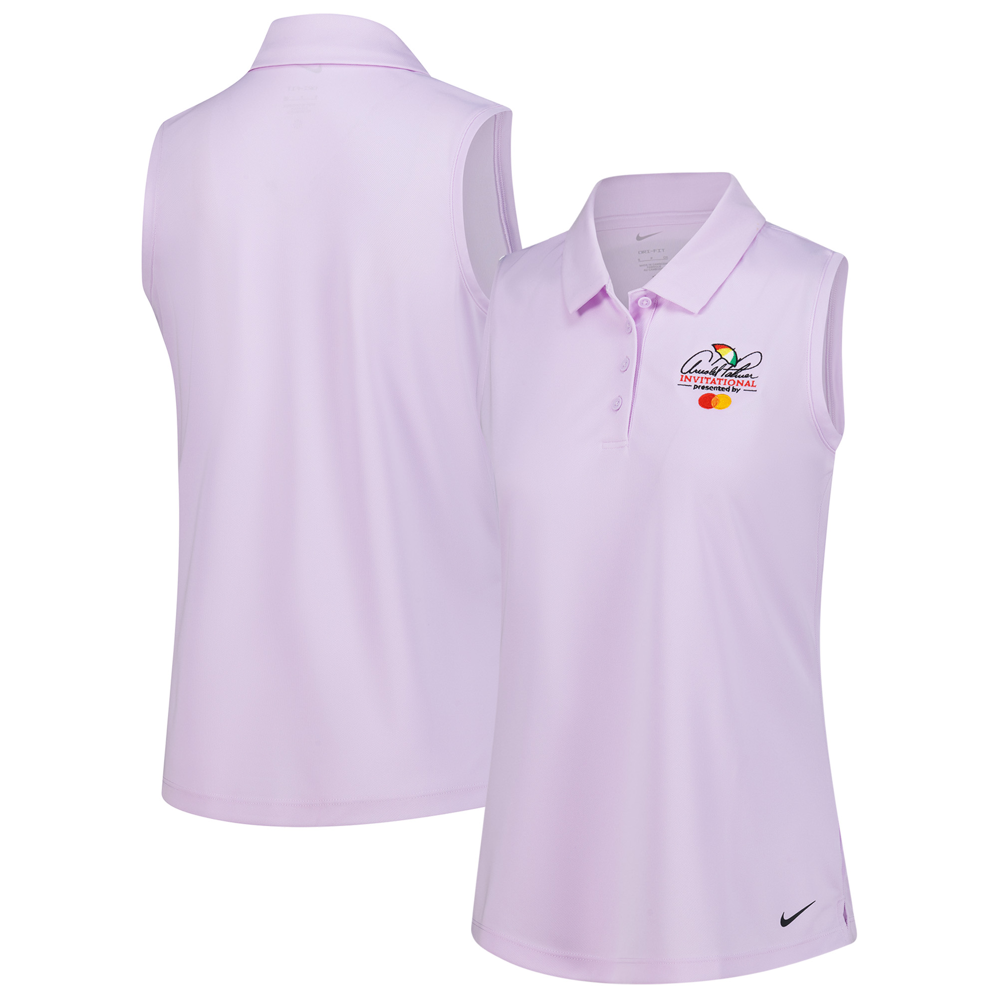 Women’s Nike Lavender Arnold Palmer Invitational Victory Sleeveless Performance Polo