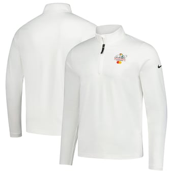 Men's Nike  White Arnold Palmer Invitational Performance Victory Half-Zip Pullover