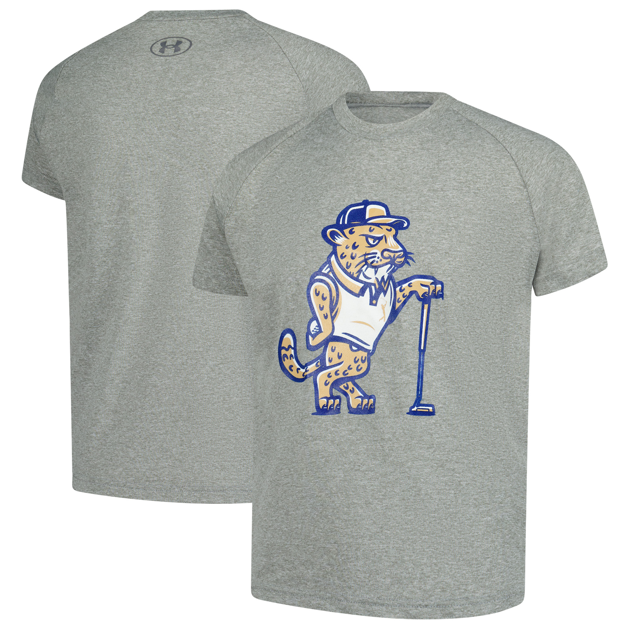 Boy’s Youth Under Armour Heather Gray THE PLAYERS Raglan Tech T-Shirt