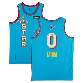 Jayson Tatum Boston Celtics Autographed Light Blue Jordan Brand 2025 NBA All-Star Game Swingman Jersey