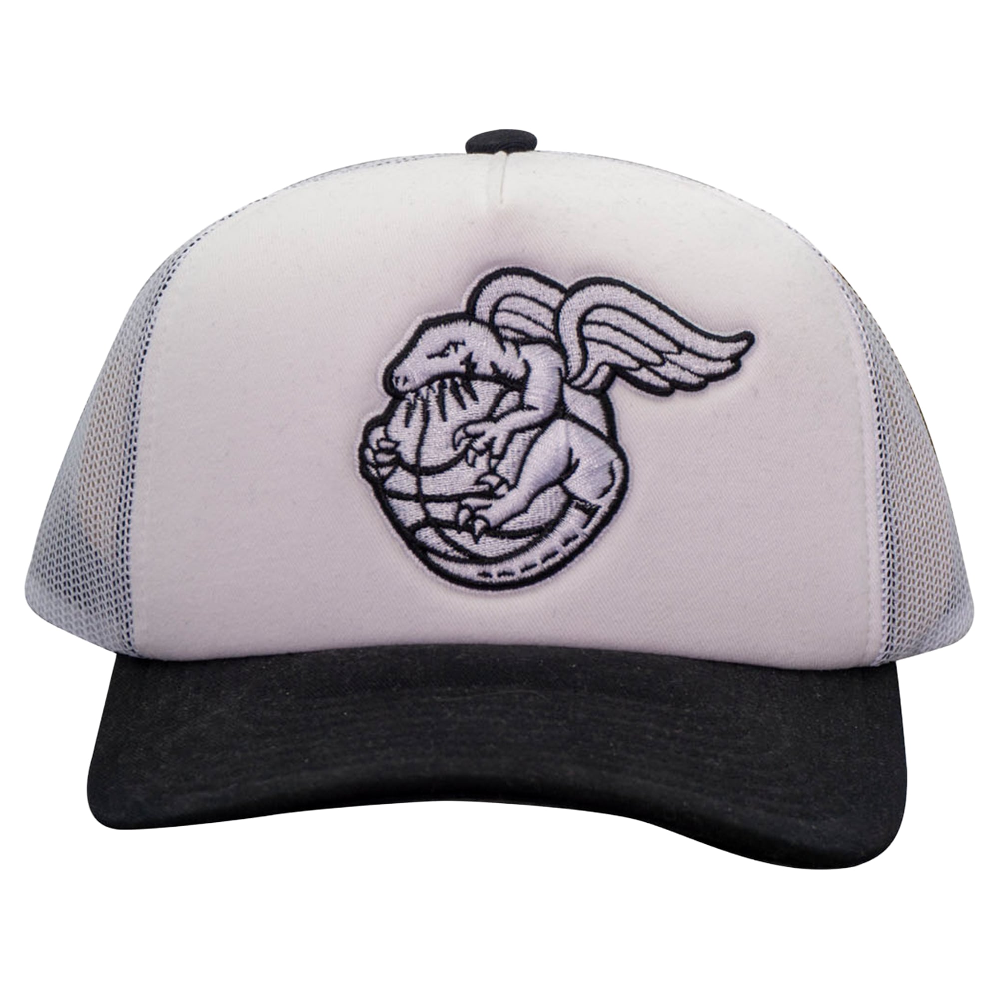 Men's Mitchell & Ness White Toronto Raptors Adjustable Trucker Hat