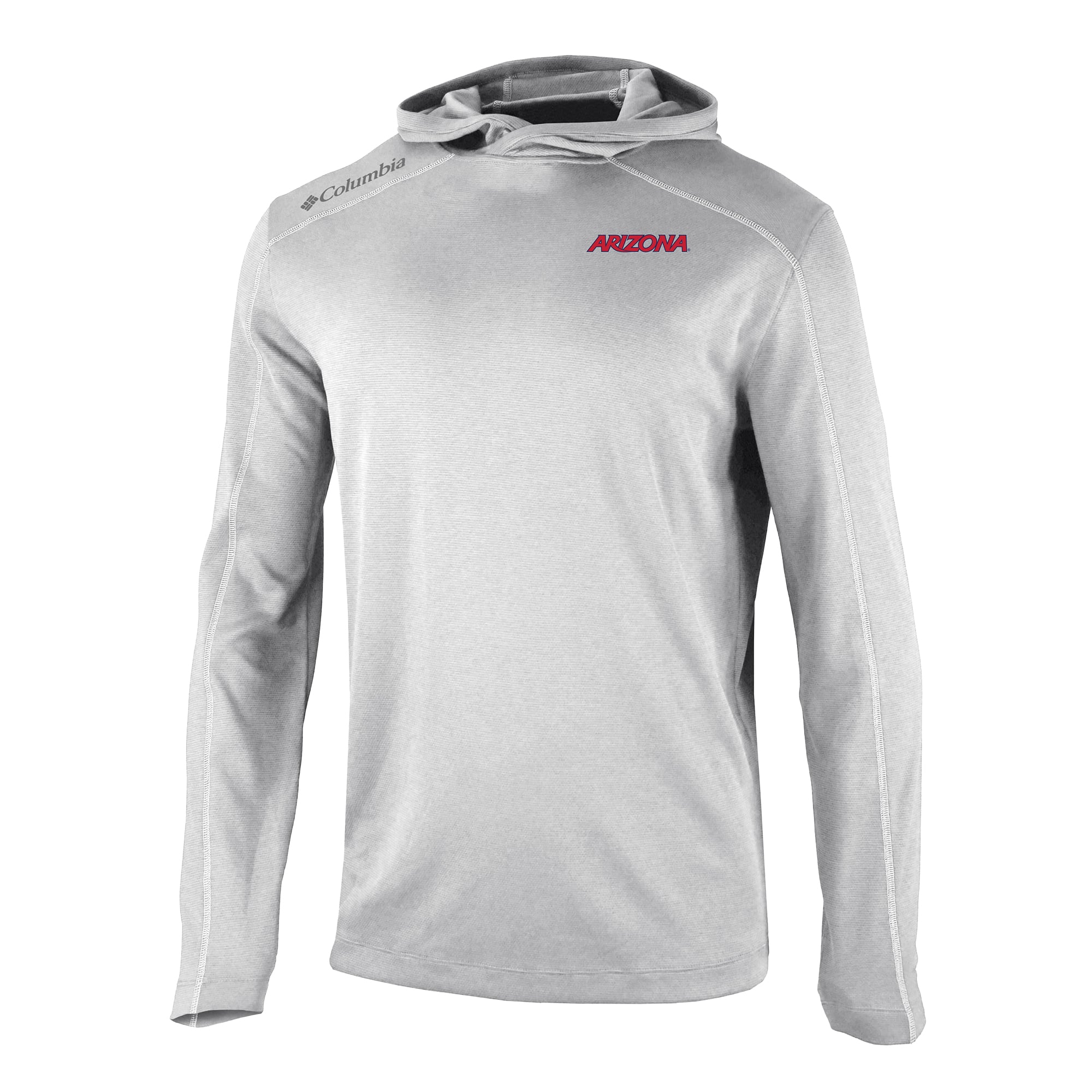 Men's Columbia Gray Arizona Wildcats Shotgun Long Hoodie T-Shirt