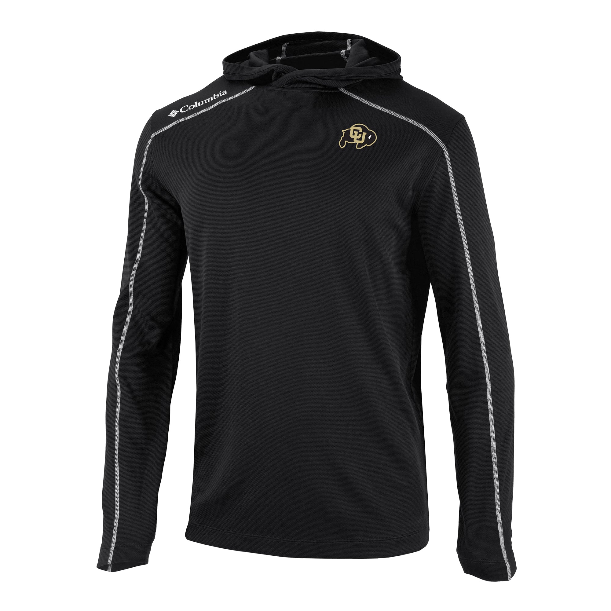 Men's Columbia Black Colorado Buffaloes Shotgun Long Hoodie T-Shirt