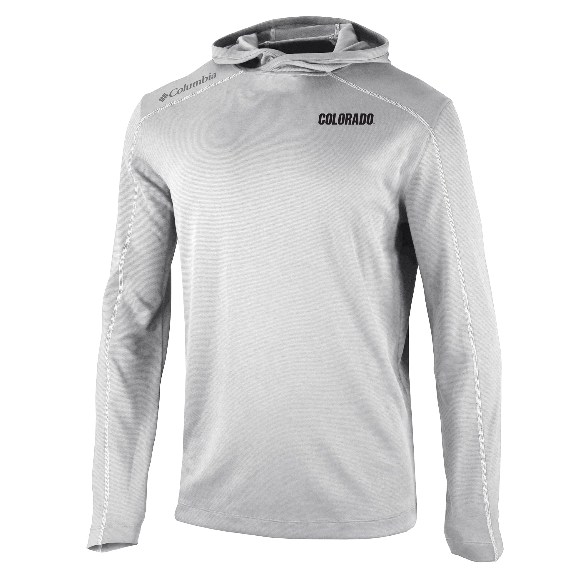 Men's Columbia Gray Colorado Buffaloes Shotgun Long Hoodie T-Shirt