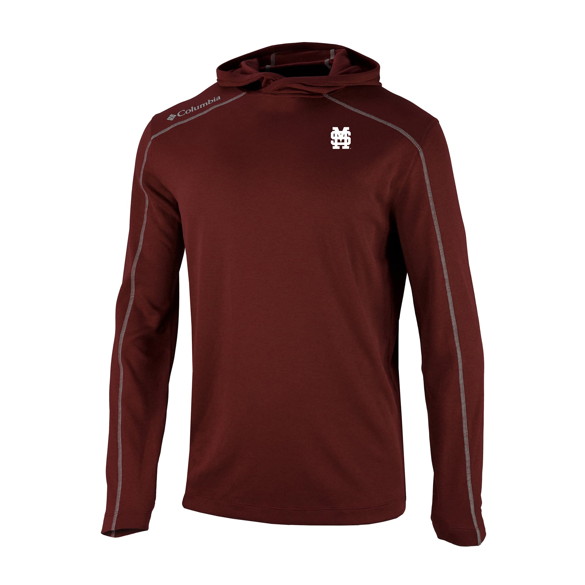 Men's Columbia Maroon Mississippi State Bulldogs Shotgun Pullover Hoodie